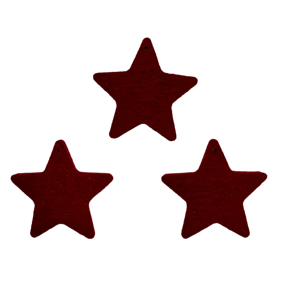 Kleiner Filz Stern (3 er Set)